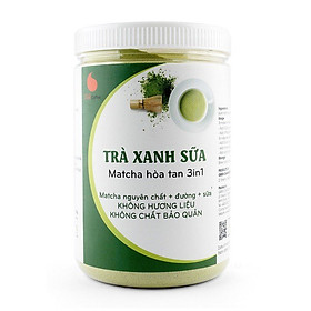 Bột trà xanh sữa 3in1, matcha xuất xứ Nhật Bản, hũ 550g, từ nhà sản xuất Light Coffee