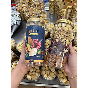 Hạt mix 4 loại hạt dinh dưỡng ( Hạt macca, óc chó vàng, óc chó đỏ, hạnh nhân )