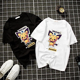 Áo thun unisex form rộng in hình Pikachu cực đẹp