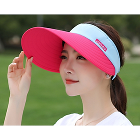 Hình ảnh Mũ rộng vành chống nắng chống tia cực tím cao cấp mới, nón nữ nửa đầu phong cách Hàn