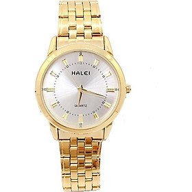 Đồng hồ nam halei - hl502 dây vàng