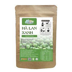 Đậu hà lan xanh nguyên hạt havafoodies túi 500g – green peas