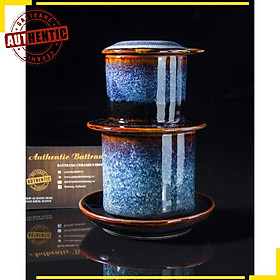 Mua Bộ phin pha cà phê gốm sứ - men xanh hỏa biến cao cấp - Làng nghề gốm sứ truyền thống bát tràng