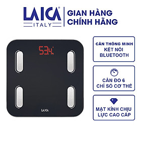 Cân điện tử thông minh Laica PS7015 - Cân đo 6 chỉ số