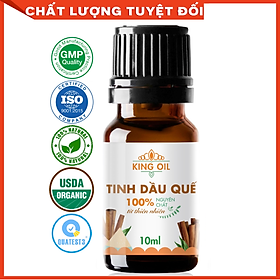 Tinh dầu Vỏ Quế nguyên chất từ thiên nhiên, thơm phòng, đuổi muỗi, xông phòng, khử mùi, giải cảm - KingOil