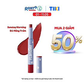 Son lì dạng thỏi Flawsome Creamy Lip Stain (2g) Sunday Morning (Màu Đỏ hồng trầm)