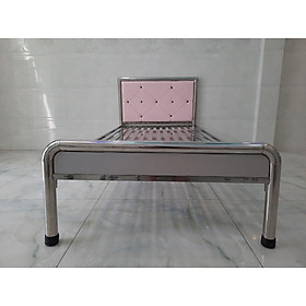 Mua Giường ngủ inox tròn cao cấp nhiều kích thước cách điệu chấm nhỏ đầu giường