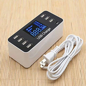 Ổ Cắm Điện USB, Type-C Có Màn Hình Hiển Thị Điện Năng (8 Cổng 5V/8A)
