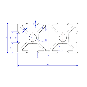 Nhôm định hình 20x40 - Miễn phí cắt theo kích thước yêu cầu