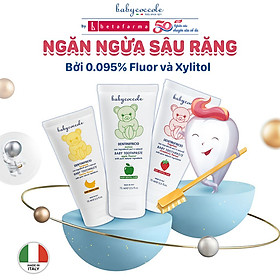 Kem đánh răng cho bé Babycoccole 12M+ trẻ em nuốt được 75ml