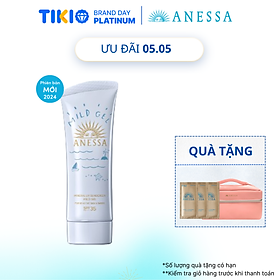 Kem chống nắng dạng gel dịu nhẹ cho da nhạy cảm và trẻ em Anessa Mineral UV sunscreen mild gel For Sensitive Skin & Babies SPF 35+ PA++++ 90g