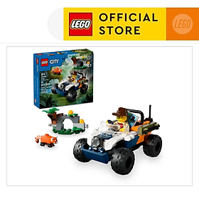 LEGO CITY 60424 Đồ Chơi Lắp Ráp Xe Tải Atv Giải Cứu Gấu Trúc Đỏ (92 chi tiết)