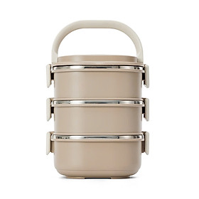 Hộp cơm 3 tầng inox 304 Elmich EL8388 dung tích 2.1L - Hàng chính hãng