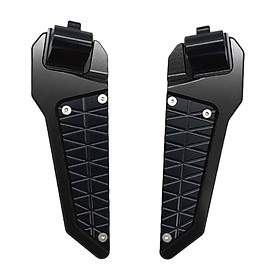 Rear Passenger Footpad Foldable Pedals Rests High Performance Aluminum Alloy Premium Replaces Foot Steps Footboard for Adv160