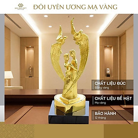 Mua Tượng đôi uyên ương mạ vàng - Quà tặng mừng cưới cao cấp