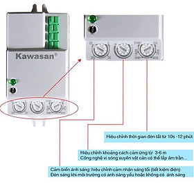 Mua Công tắc đèn cảm biến vi sóng điều chỉnh khoảng cách KAWASAN KW-RS01D - Hàng chính hãng