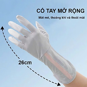 Găng Tay Chống Nắng Dài Vừa Phải, Chống Trượt Thời Trang Mùa Hè, Đàn Hồi - HÀNG CHÍNH HÃNG MINIIN