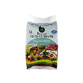 Mua Phân bón Better xanh 12-12-17-6S (1kg/gói) | Chống rụng hoa và trái non | Chuyên dùng cho mọi loại cây