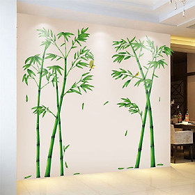 Decal dán tường cây tre Việt Nam size lớn sang trọng