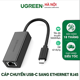 Mua Cáp USB Type-C to Lan 10/100/1000Mbps chính hãng Ugreen 50307 cao cấp hàng chính hãng