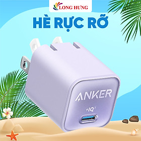 Cốc sạc Anker 511 Nano 30W 1Type-C PiQ 3.0 PD A2147 - Hàng chính hãng