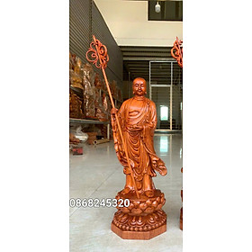 Mua TÔN TƯỢNG MỤC KIỀN LIÊN BẰNG GỖ HƯƠNG ĐÁ LIỀN KHỐI KT CAO 50CM