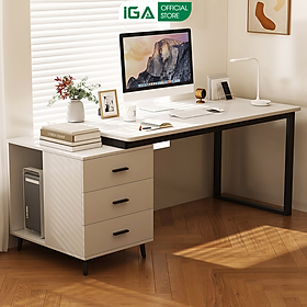 Mua Bàn làm việc kèm tủ hồ sơ đa năng chất liệu gỗ MDF phủ melamine thương hiệu IGA - GM196