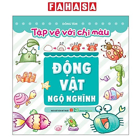 Sách - Tập Vẽ Với Chì Màu - Động Vật Ngộ Nghĩnh