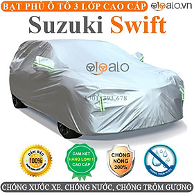 Bạt phủ xe ô tô Suzuki Swift vải dù 3 lớp CAO CẤP BPXOT