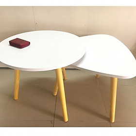 Pk - Cặp bàn tròn, tam giác sofa 60-60, bàn trà, bàn cafe, coffee, cà phê, bàn salon, sopha