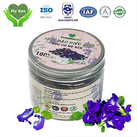 Hoa đậu biếc khô hữu cơ MẸ KEN 50G - tặng kèm miếng lót ly - TRÀ HOA ĐẬU BIẾC, HOA ĐẬU BIẾC KHÔ