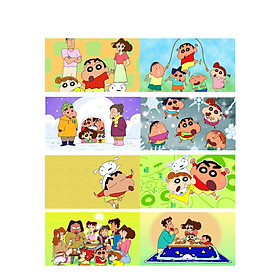 Poster 8 tấm A4 Crayon Shinchan Cậu Bé Bút Chì anime tranh treo album ảnh in hình đẹp (MẪU GIAO NGẪU NHIÊN)