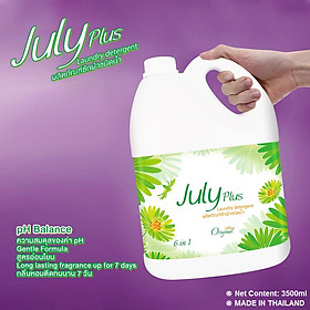 N­ước giặt xả cao cấp July Plus 6 in1 3.5L - Hàng nội địa Thái Lan