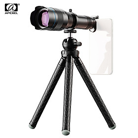 APEXEL APL-JS60XJJ09 Metal 60X HD Phone Telephoto Zoom Lens Kit Monocular Telescope with Mini Extendable Tripod Eye Cup