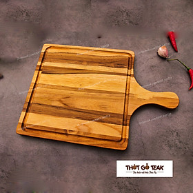 Mua Thớt Gỗ Teak Cao Cấp - Cắt Thái  Trang Trí - 35 5x25x1 4cm - VTC02 | HTX DAO PHÚC SEN