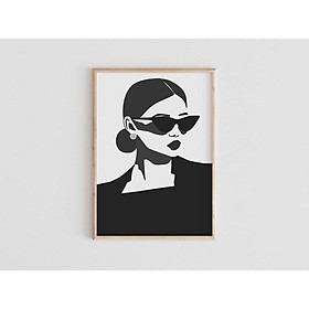Tranh treo tường | Tranh fashionista - Fashionista Print, Fashion Wall Art, Large Poster, Minimal Art