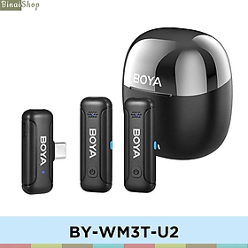 Mua Boya BY-WM3T-U2 / BY-WM3T-D2 - Micro Cài Áo Không Dây 2.4GHz Cho Điện Thoại IOS  Android   Sử Dụng 10 Giờ   Phạm Vi Thu 100m - Hàng chính hãng