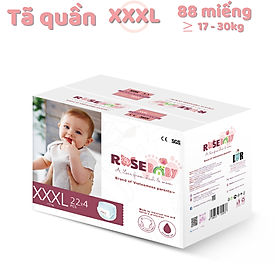 Thùng Bỉm Quần Rose Baby Size XXXL22 88 miếng