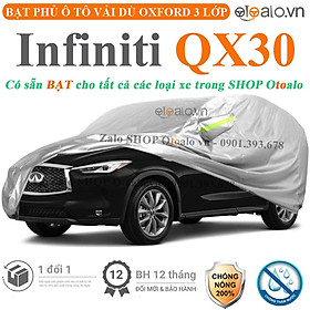 Bạt che phủ xe ô tô Infiniti QX30 vải dù 3 lớp CAO CẤP BPXOT - OTOALO