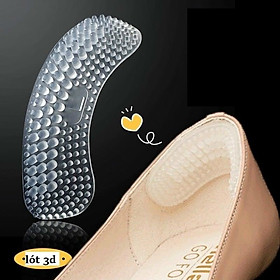Sét 2 miếng lót giày 4d - Miếng lót gót giày silicon 4 D chống trầy chân vừa chống tuột gót (1 cặp)