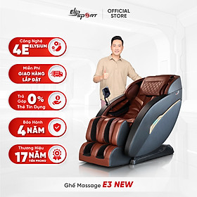 Ghế massage ELIP E3 New - Công nghệ Massage 4E Elysium, Massage Từ Tính Lòng Bàn Tay, Túi Khí Chân Cao