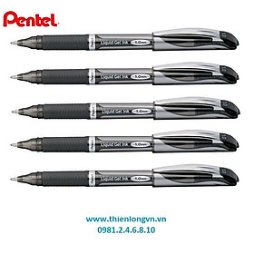 Set 5 cây Bút nước energel Pentel  - BL60 mực đen ngòi 1.0mm