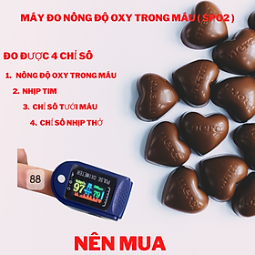 Máy đo nồng độ oxy trong máu có đen led SpO2