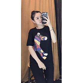 Đồ bộ mặc ở nhà in hình con ngựa xinh xắn thun cotton mát min