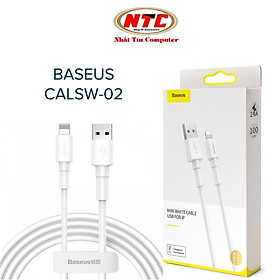 Mua Cáp sạc LN Baseus CALSW-02 dành cho Iphone/Ipad dài 1m max 2.4A (trắng) - Hàng Chính Hãng