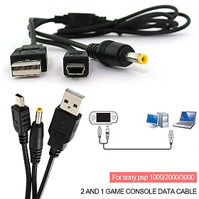 Cáp Sạc USB 2 in 1 Cho Sony PSP 1000 / 2000 / 3000