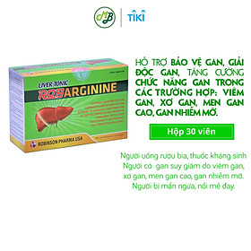 TPCN viên uống BỔ GAN ROBARGININE hỗ trợ bảo vệ gan,giúp giải độc gan,ngăn ngừa viêm gan,sơ gan-hộp 30 viên nang mềm