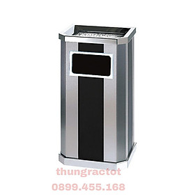 Mua Thùng rác inox vuông có gạt tàn