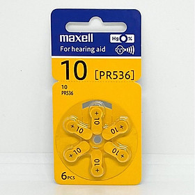 Pin máy trợ thính Maxell PR41 ( pin 312 ) / PR44 ( pin 675 ) / PR48 ( Pin 13 ) / PR536 ( Pin 10 ) 1,45V Hàng chính hãng