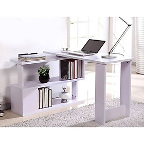 Bàn làm việc gỗ - Bàn học có giá sách nhỏ tinh tế